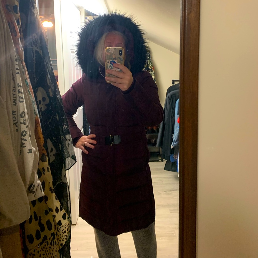 Knee Length, Belted Winter Jacket - image 1